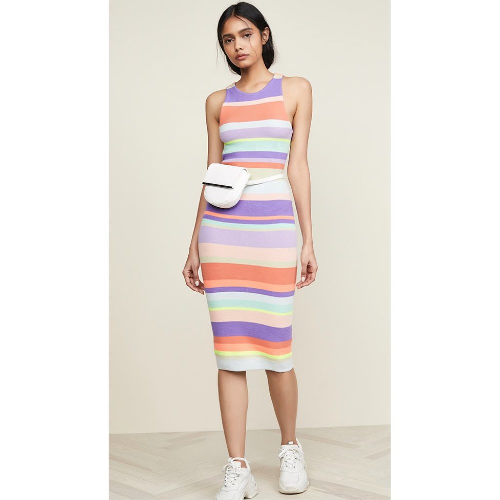 NWOT Alice + Olivia Jenner Striped Dress XS